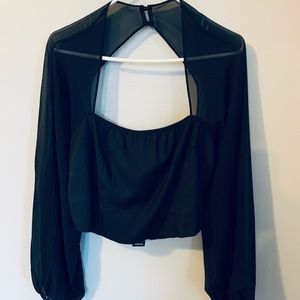 Black Long Sleeve Top